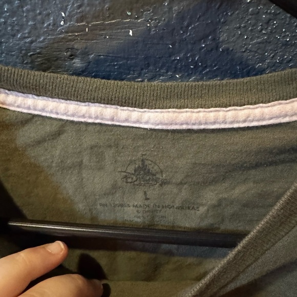 Disney Resort Olive Green T-Shirt with Rainbow Logo - Picture 3 of 5